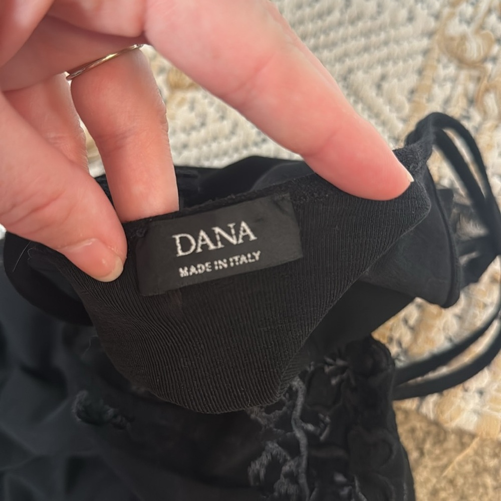 Dana Lace Black Camisole Silky Top Large - Picture 6 of 10